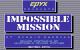 Impossible Mission 1984 Startbildschirm