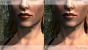 Hier seht ihr den Unterschied hinsichtlich der Lippen in Skyrim. Links das Original, rechts mit Mod.