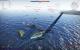 War Thunder: In einer engen Kurve setzen wir zum Angriff auf einen feindlichen Konvoi an. Das Schlachtschiff im Vordergrund ist das Primärziel.