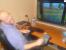 Schnappschuss beim LS 15 - unser "Oldie" Stefan W. hat offensichtlich Spaß mit dem Landwirtschafts-Simulator.