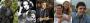 Links: "Inglourious Basterds" (2009) / 2. von li.: "Eine auswärtige Affäre" (1984) / Mitte: "Der Gott des Gemetzels" (2011) / 2. von re.: "Die Bourne Identität" (2004) / Rechts: "Salvador - Kampf um die Freiheit" (2006)