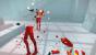 Fantastische Idee und makellose Umsetzung: Die rot dargestellten Gegner zersplittern in Superhot bei Treffern in tausende Einzelteile.