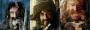 Bifur (William Kirchner), Bofur (James Nesbit) und Bombur (Stephen Hunter).