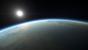 Star Citizen: Beim Anflug auf den prozedural generierten Planeten erkennen wir natürlich geformte Kontinente und Ozeane.