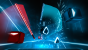 Bei VR-Spielern sehr beliebt ist das Musikspiel Beat Saber, bei dem ihr mit Laserschwertern im Takt der Musik agieren müsst.