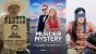 Filmplakat zu "Murder Mystery", Szenenbilder aus "The Ballad Of Buster Scruggs" und "Bird Box"