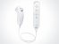 Die klassische Kombination aus Wiimote und Nunchuk-Controller. Dem Lieferumfang lagen eine Handschleife zur Befestigung der Fernbedienung sowie eine Plastikhülle bei.