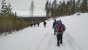 Ein typischer Fußweg bei der Rallye Schweden