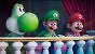 Jetzt mit von der Partie: Yoshi! Der grüne Dino begleitet ab sofort Mario und Luigi.
