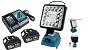 <strong>Amazon-Bestseller:</strong> Akku-Lampe für Makita 18V - LED-Arbeitsleuchte mit Powerbank-Funktion (2x USB) nur 17,99€