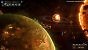 EXTERMINATUS! Während die Space Marines den Orbit einer Makropolwelt erreichen, ist im Hintergrund zu sehen, wie ein Planet endgültig vernichtet wird.