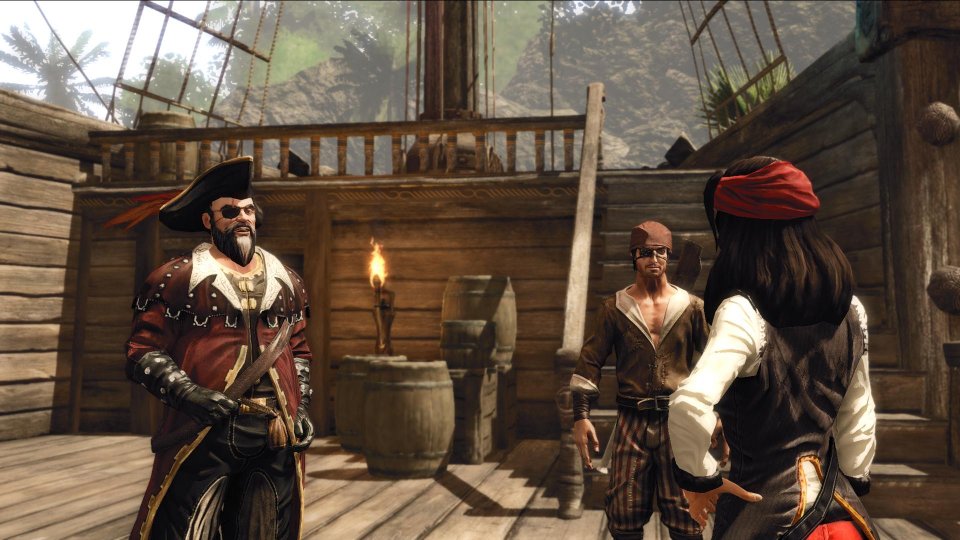 <strong>Etliche Klischees gibt's kostenlos dazu: </strong>Risen 2 macht keinen Hehl daraus, sich vollends den unterschiedlichsten Piraten-Klischees hinzugeben. Ob Augenklappen, jede Menge Rum, Krakenmonster oder schrullige Outfits ... Risen 2 ist vollgestopft damit. Aber ist das denn unbedingt schlecht?