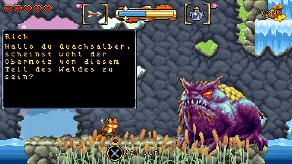 Screenshot aus dem Indie-Titel Fox n Forests.
