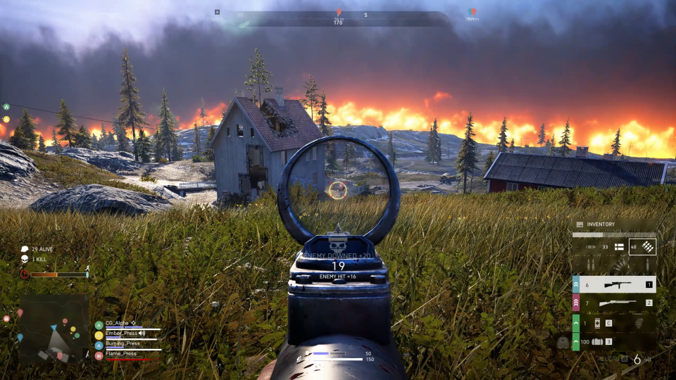 Der namensgebende Feuersturm stellt in Battlefield V das Pendant zur Energiebarriere aus klassischen BAtte-Royale-Spielen dar.
