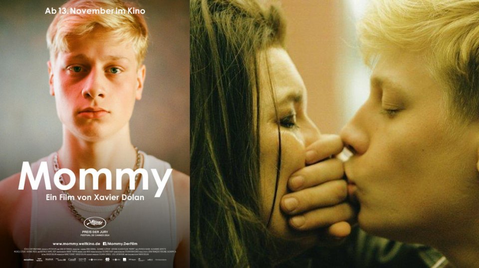 Kinoplakat und Szenenbild zu 'Mommy'