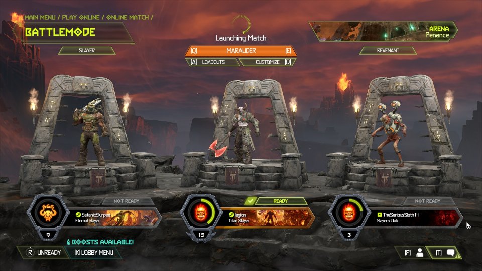 Vor dem Match legt ihr fest, ob ihr Slayer oder Dämon spielen wollt.