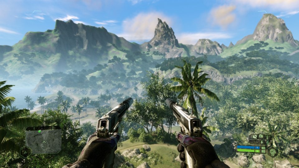 Auch wenn auf Distanz weniger Vegetation gerendert wird, sind die Panoramen immer noch schick.