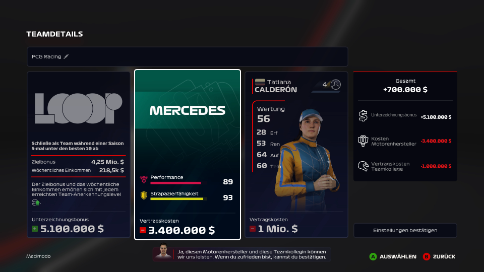 Mit dem eigenen Team an die Spitze: In F1 2020 wurde der fantastische Modus 'Mein Team' etabliert, der uns zusätzlich zur Fahrerposition auch die Verantwortung des Teamchefs überträgt. In F1 2021 wird der Modus mit ein paar Verbesserungen zurückkehren. [Screenshot aus F1 2020]