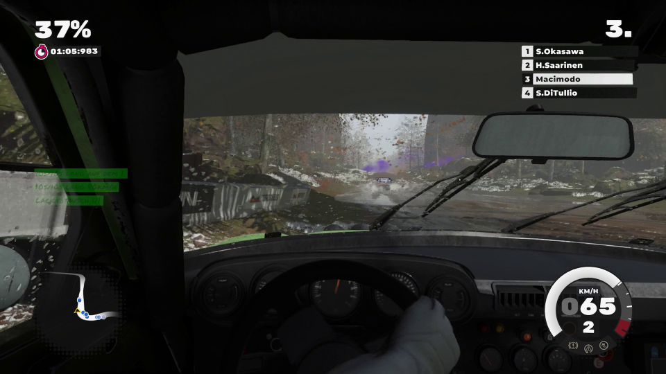 Es gibt natürlich auch eine Cockpit-Perspektive, die ist bei der Konkurrenz aber weitaus besser gelungen als das in Dirt 5 der Fall ist.