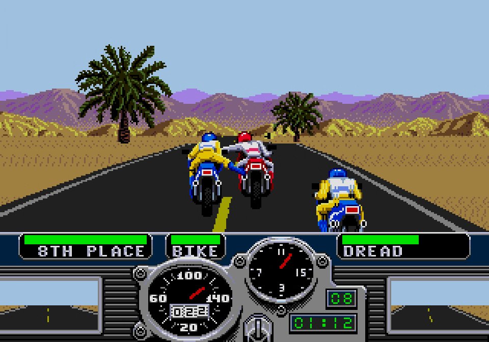 Motorrad-Action mal anders: In Road Rash ging es nicht immer friedlich zu. In dem Rennspiel konntet ihr eure Konkurrenten mit einem saftigen Kick vom Bike treten.