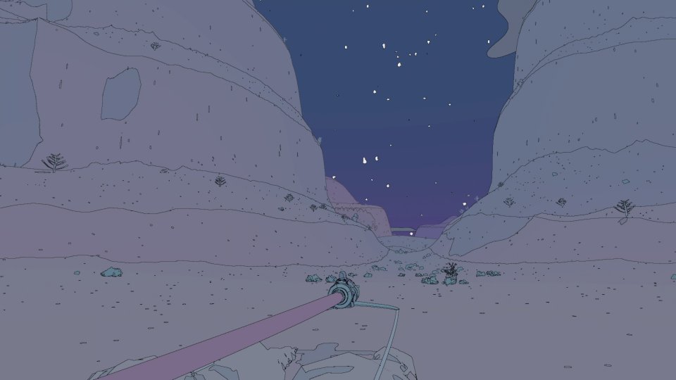 <strong>Mit guter Musik durch die Nacht: </strong>Zum Soundtrack der Indie-Band 'Japanese Breakfest' durch die Sci-Fi-Wüste von Sable zu brausen ist ein fantastisches Gefühl, dass uns selbst nach Stunden noch begeistert.