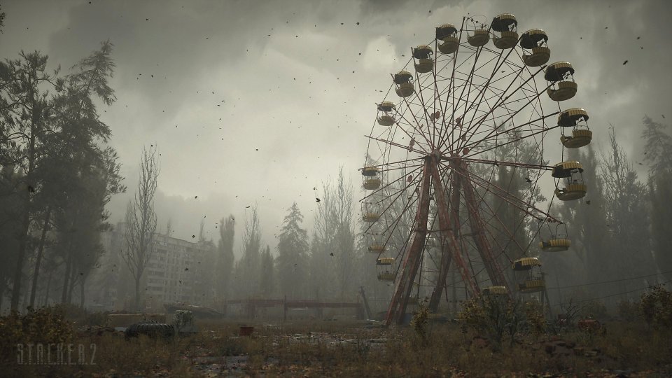 Ein Riesenrad in der verstrahlten Zone in Stalker 2