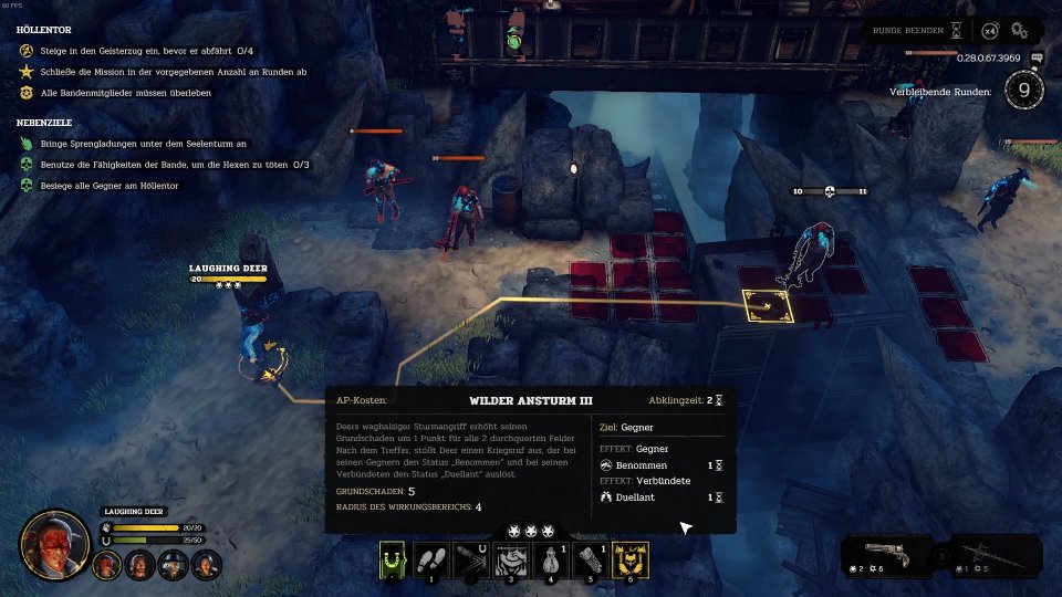 Mit der richtigen Ausrüstung ist Laughing Deer in späteren Levels kaum noch zu bremsen.