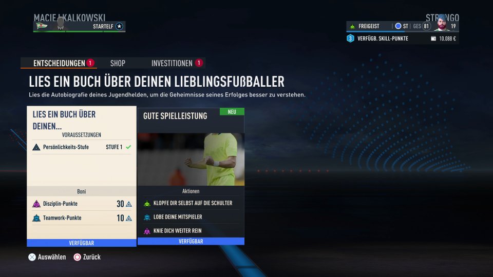 Ihr kauft euch FIFA, um eine Runde Fußball zu spielen? Quatsch, lest ingame doch lieber mal ein Buch!
