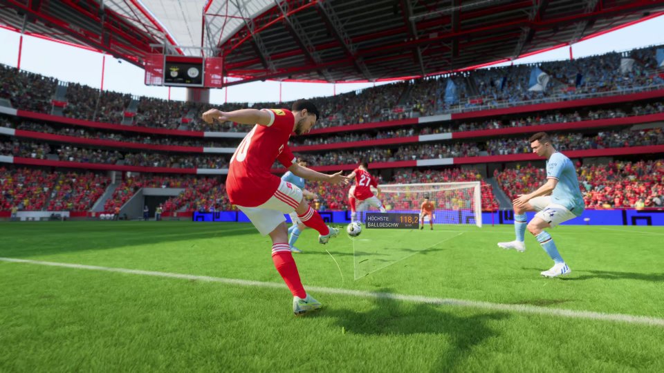 Die Replays in FIFA 23 sehen richtig gut aus, nur manchmal sind ein paar komische Kamerawinkel dabei.