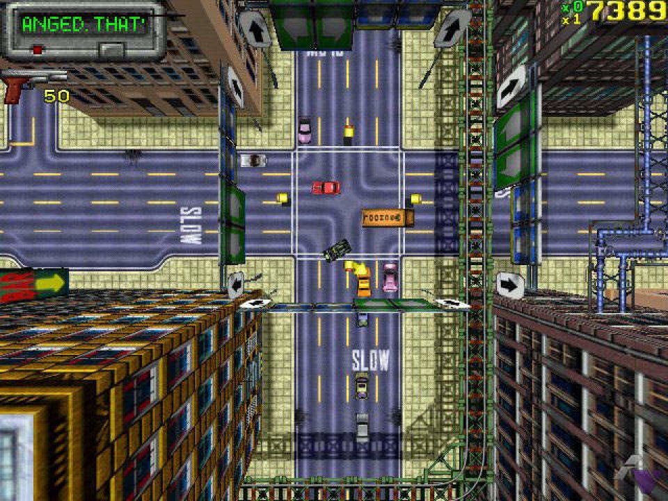 Die Kamera zoomte im ersten Teil von Grand Theft Auto bei Verfolgungsjagden heraus. Dadurch betonten die Entwickler die Weite der Spielwelt, verbesserten aber zugleich die Übersicht.&nbsp;