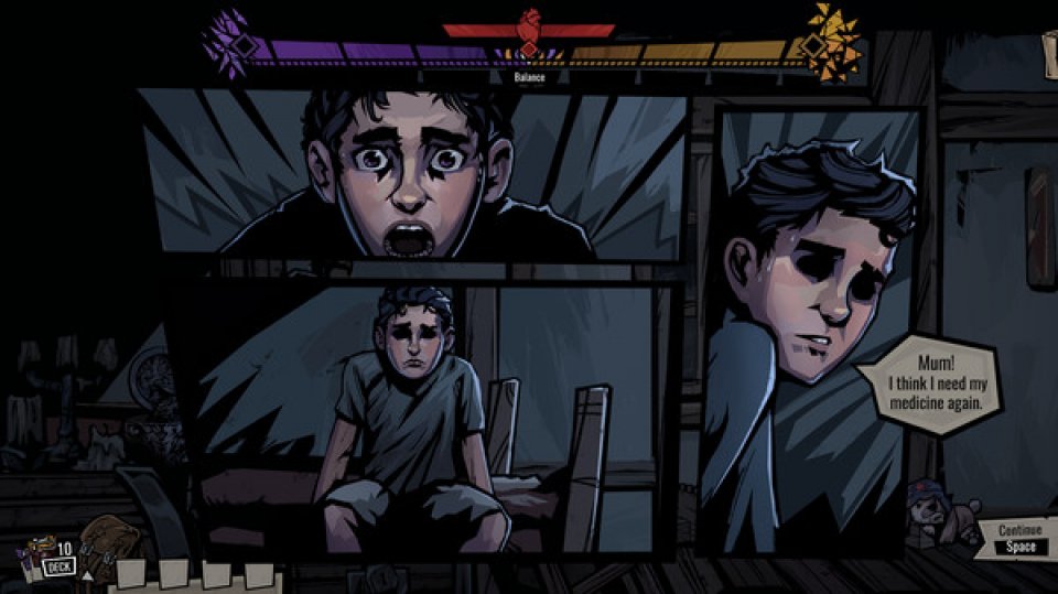 Das Spiel Magin ist im Comic-Look mit verschiedenen Panels inszeniert.