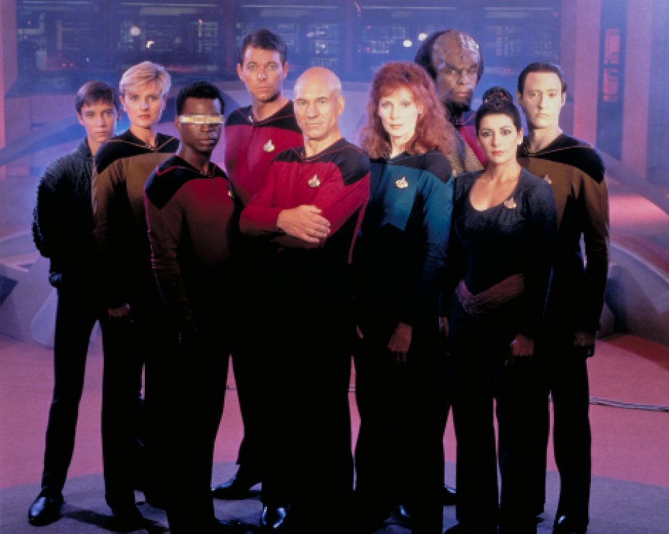 Die Crew aus Star Trek: The Next Generation