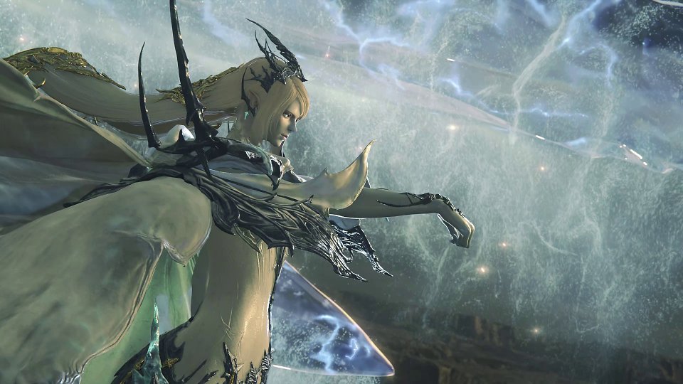 Esper Shiva bereitet einen mächtigen Eiszauber vor.