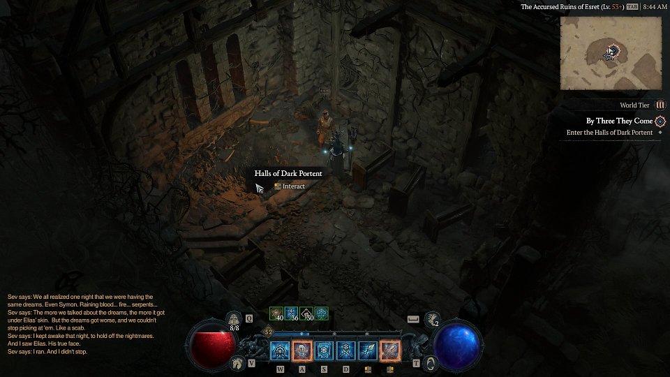 Hier findet ihr den Tempeleingang, den ihr auch schon im Intro von Diablo 4 zu sehen bekommt.