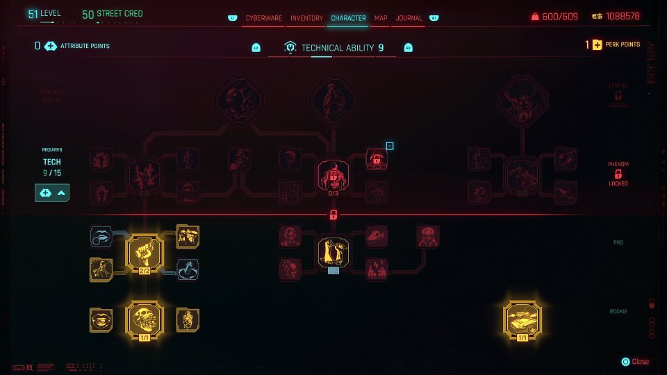 Einer der neuen Skilltrees