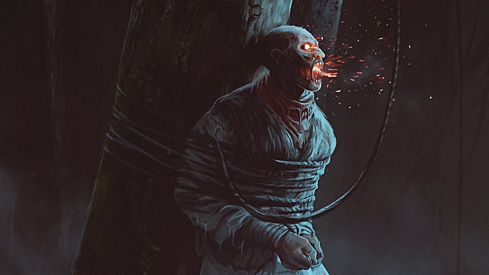 Ein Artwork von einem Ghoul aus Witchfire.