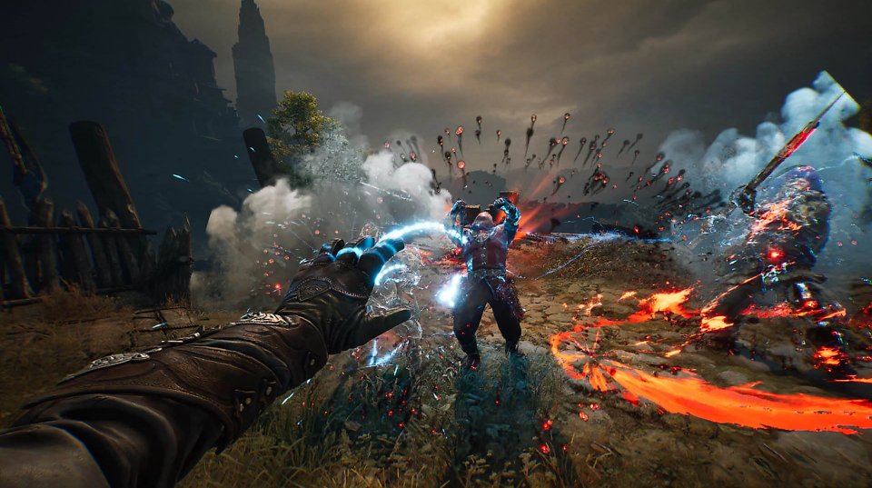 Das Wirken von Zaubersprüchen in Witchfire.