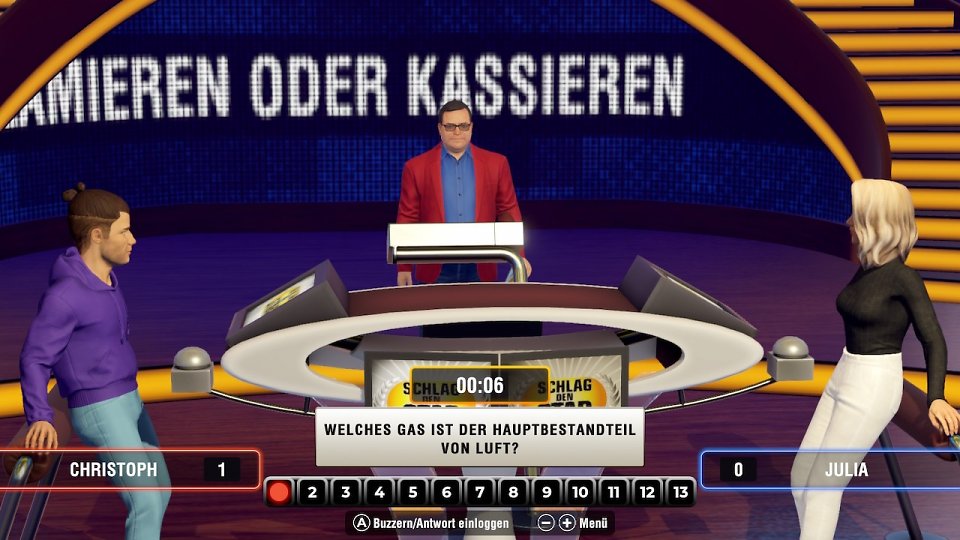 Eine Szene aus Blamieren oder Kassieren.
