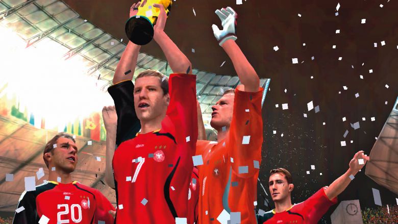  Auch wenn Olli Kahn in der Realität seinen Posten an Jens Lehmann verloren hat, im Spiel kann er trotzdem als Nr. 1 Weltmeister werden.