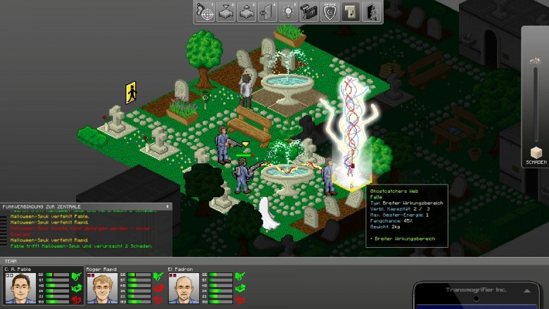 Nette Idee: GhostControl kupfert ungeniert bei Ghostbusters ab, kombiniert das Setting aber mit dem Look und Gameplay alter XCOM-Titel.