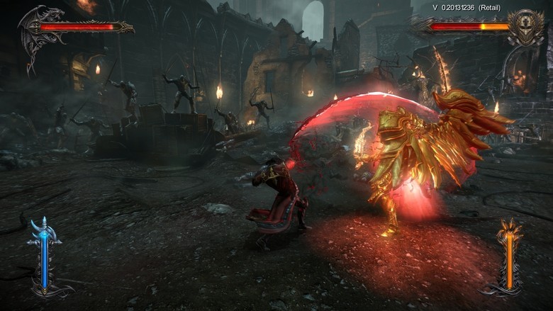Zu Beginn erleben wir den Vampirfürsten Gabriel "Dracula" Belmont noch auf der Höhe seiner Macht. Danach gibt's einen Zeitsprung in die Gegenwart. (PC)