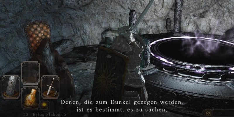 Dark Souls 2 - Alle Hexereien finden - Tipps zu den Fundorten: Auch Dunkeltaucher Grandahl versorgt euch mit Hexerei-Zaubern.