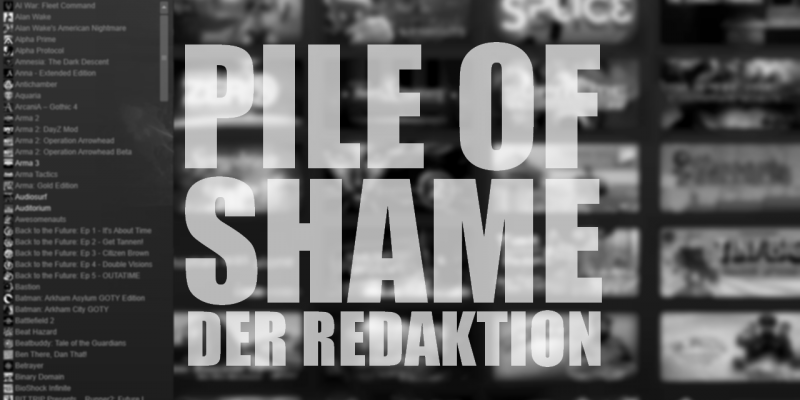Pile of Shame der Redaktion: Diese Spiele lassen unsere Redakteure verstauben.