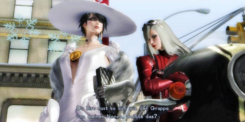 Lady mit Stil trifft auf Motorradbraut: Die Damenwelt von Bayonetta 2 ist stilvoll und extravagant ausgefallen.