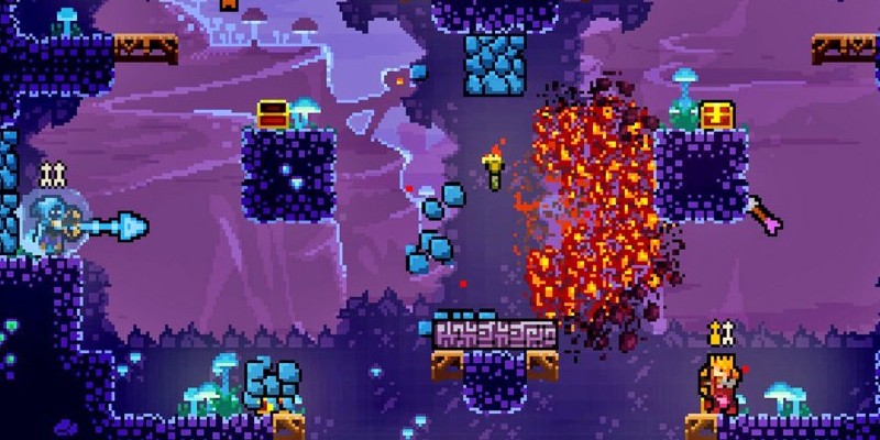 Multiplayer-Spaß mit kleinen Pixelfiguren gibt es in TowerFall Ascension zu bestaunen.