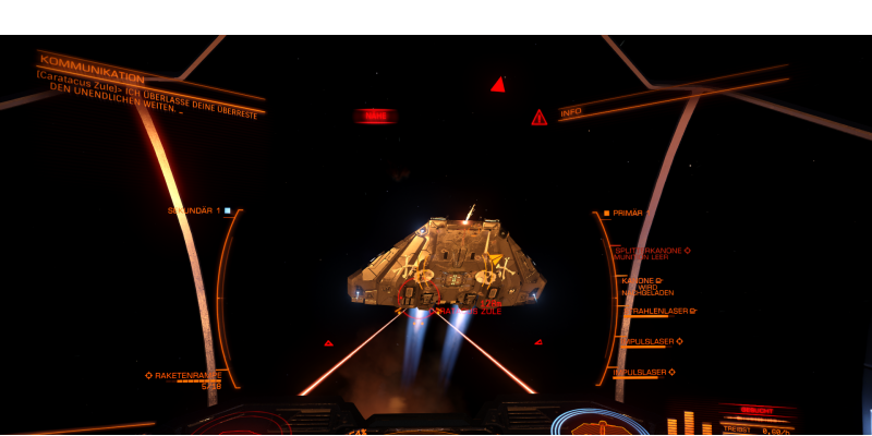 Elite: Dangerous - Auch im Jahre 3300 zieren Totenschädel die Piratenschiffe.