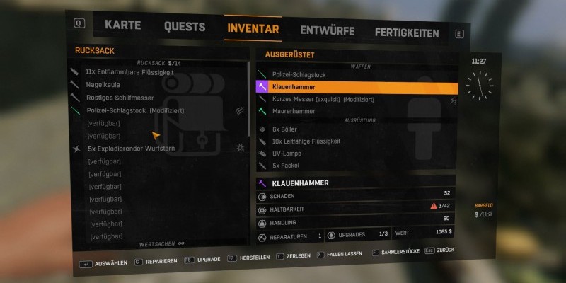 Dying Light - Nahkampf-Waffen duplizieren und unendlich Geld verdienen - Video-Lösung