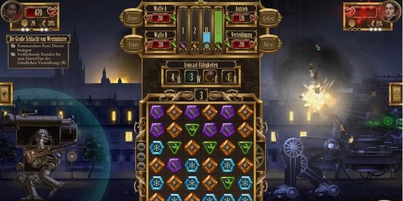 Ironcast erschien am 26. März 2015 für PC.