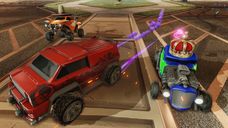 In Rocket League erwartet euch ein spaßiger Mix aus Fußball und Rennspiel.