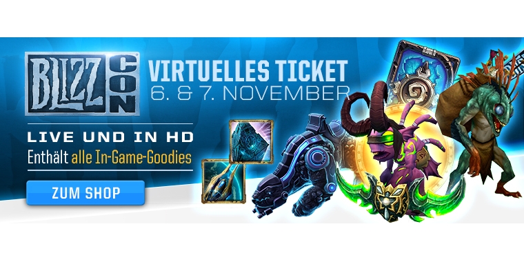Alle Blizzcon-Ingame-Belohnungen 2015 zum virtuellen Ticket.